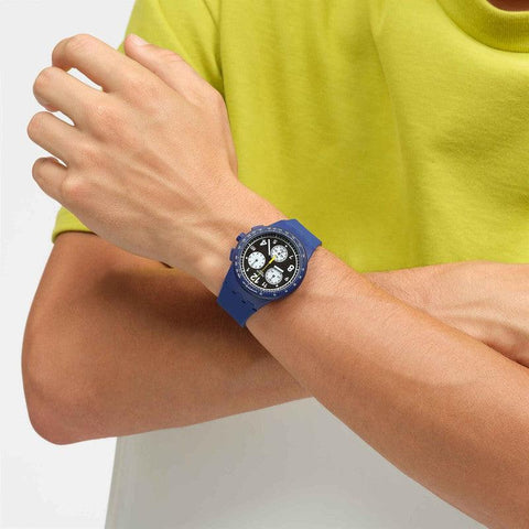 The Watch Boutique Swatch NOTHING BASIC ABOUT BLUE Watch SUSN418