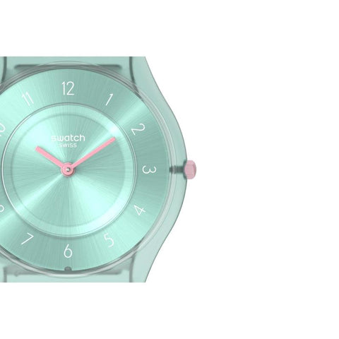 The Watch Boutique Swatch PASTELICIOUS TEAL Watch SS08L100