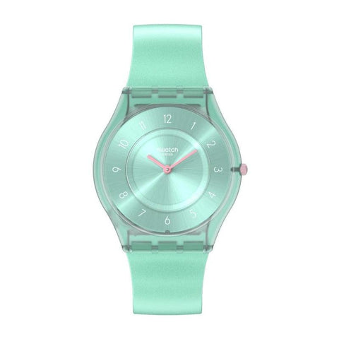 The Watch Boutique Swatch PASTELICIOUS TEAL Watch SS08L100