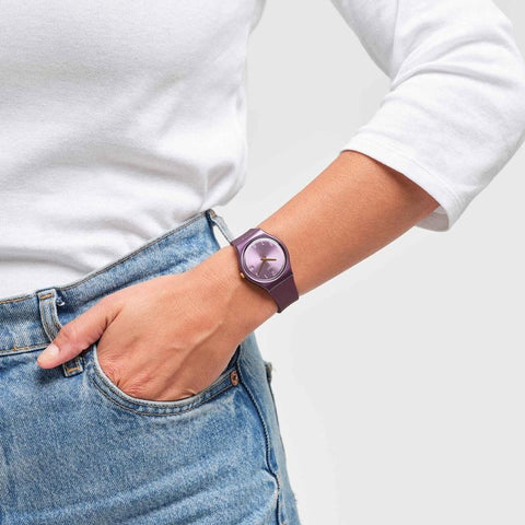 The Watch Boutique Swatch PEARLYPURPLE Watch GV403