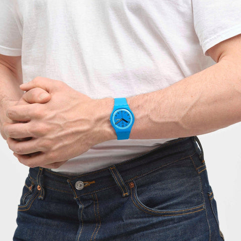 The Watch Boutique Swatch PROUDLY BLUE Watch SO29S702