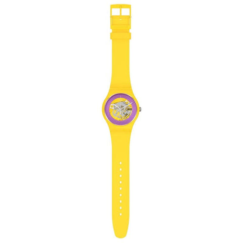 The Watch Boutique Swatch PURPLE RINGS YELLOW Watch SO29J100
