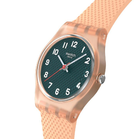 The Watch Boutique Swatch Peachy Weave Watch LO117
