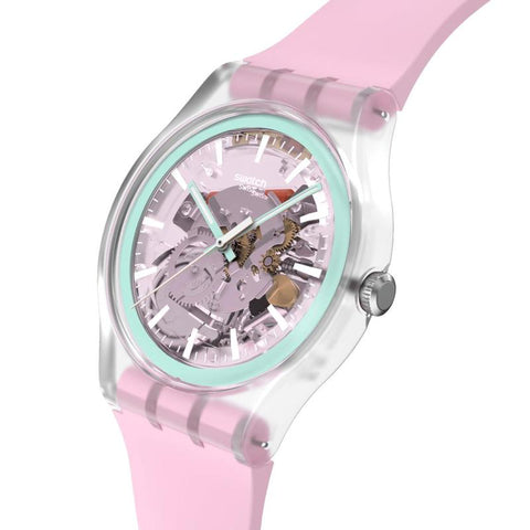 The Watch Boutique Swatch Perfectly Pink Pay! Watch - SO29K121-6000
