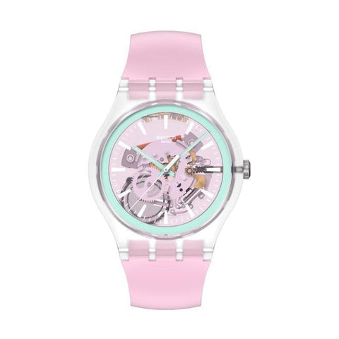 The Watch Boutique Swatch Perfectly Pink Pay! Watch - SO29K121-6000