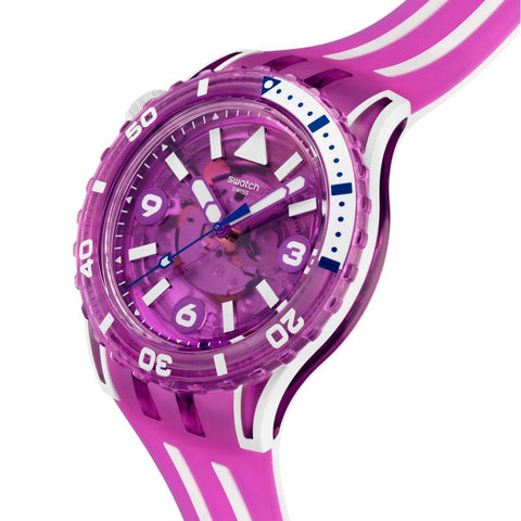 The Watch Boutique Swatch SCUBAQUA Flower Hat Bioceramic Watch - SSCU09P100