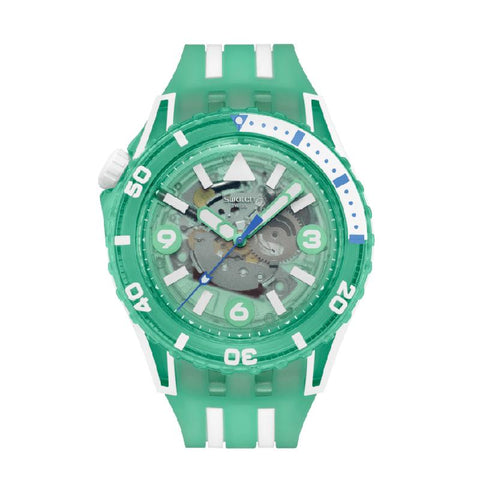 The Watch Boutique Swatch SCUBAQUA MEDUSAE Bioceramic Watch- SSCU09L100