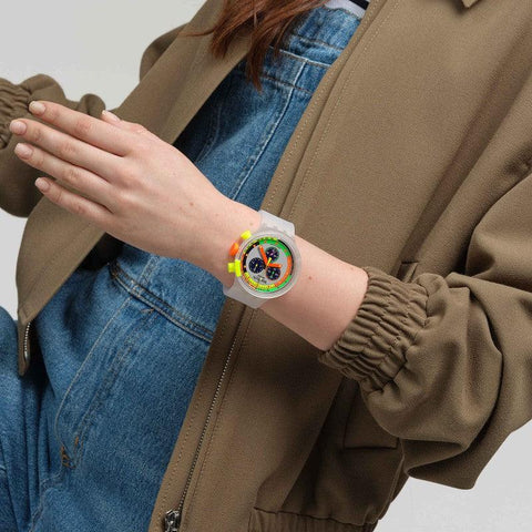 The Watch Boutique Swatch SWATCH NEON JELLY Watch SB02K100