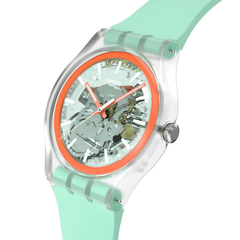 The Watch Boutique Swatch Sweetly Mint Pay! Watch - SO29K120-6000