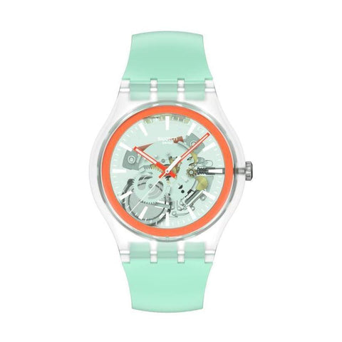 The Watch Boutique Swatch Sweetly Mint Pay! Watch - SO29K120-6000