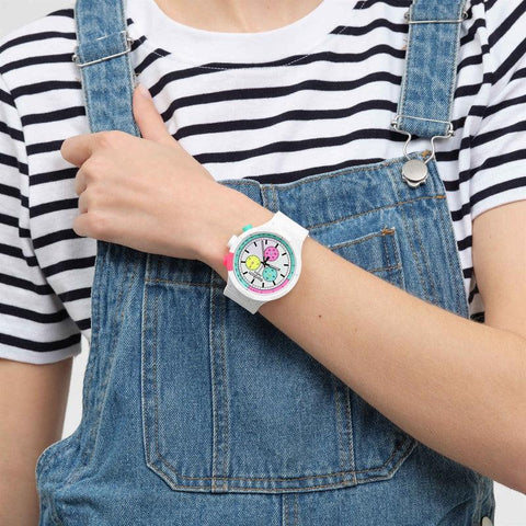 The Watch Boutique Swatch THE PURITY OF NEON Watch SB06W100
