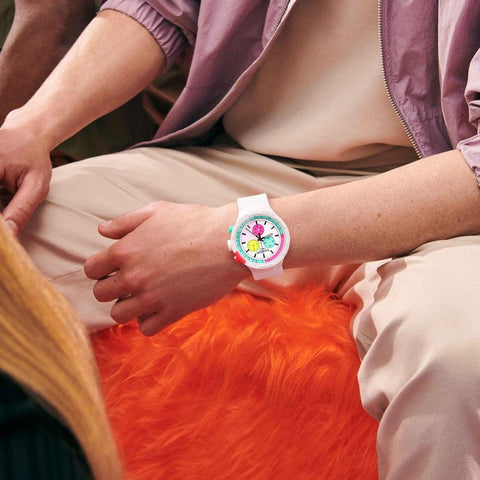 The Watch Boutique Swatch THE PURITY OF NEON Watch SB06W100