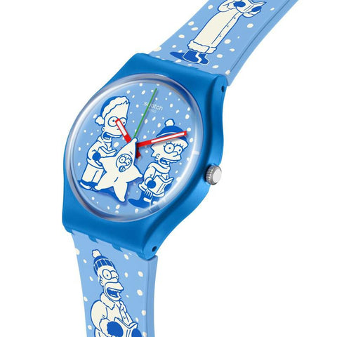 The Watch Boutique Swatch THE SIMPSONS COLLECTION TIDINGS OF JOY Watch SO28Z126
