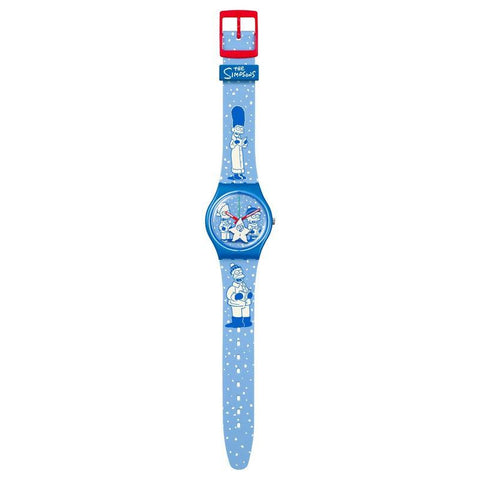 The Watch Boutique Swatch THE SIMPSONS COLLECTION TIDINGS OF JOY Watch SO28Z126