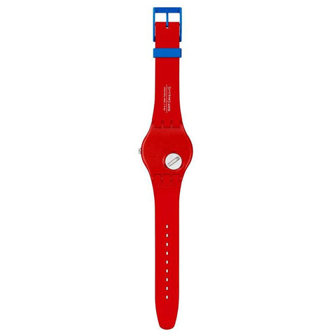The Watch Boutique Swatch THE SIMPSONS COLLECTION WONDROUS WINTER WONDERLAND Watch SUOZ361