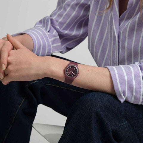 The Watch Boutique Swatch THRU THE CROWN GLASS Watch SO28R115