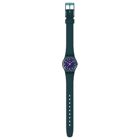 The Watch Boutique Swatch Teal Weave Watch LL127