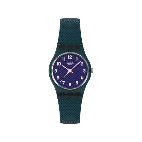 The Watch Boutique Swatch Teal Weave Watch LL127