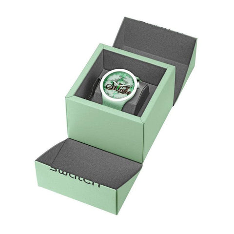 The Watch Boutique Swatch UP IN SMOKE Watch SB03Z103