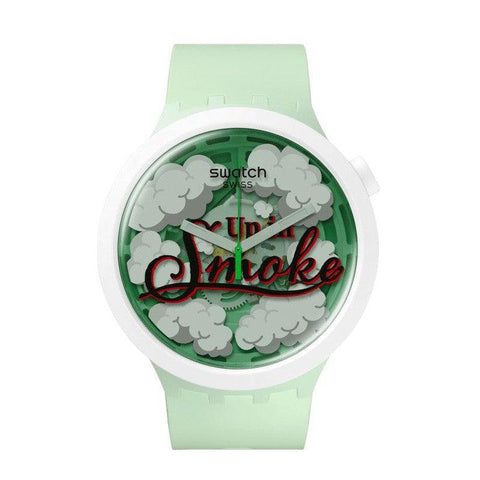 The Watch Boutique Swatch UP IN SMOKE Watch SB03Z103