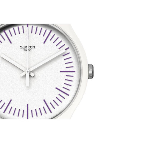 The Watch Boutique Swatch WHITENPURPLE Watch SUOW173
