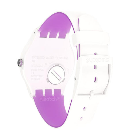 The Watch Boutique Swatch WHITENPURPLE Watch SUOW173