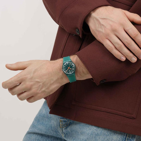 The Watch Boutique Swatch Wavelengths of Moss Watch SO28L100