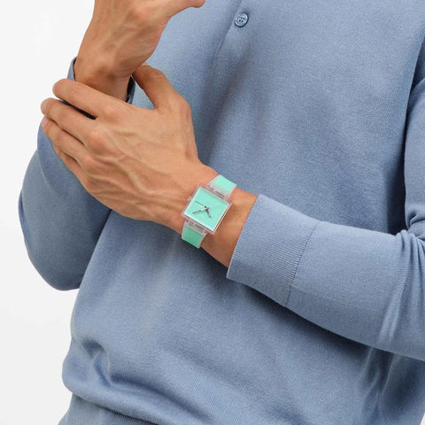 The Watch Boutique Swatch What If… See Thru Mint Watch - SO38K702