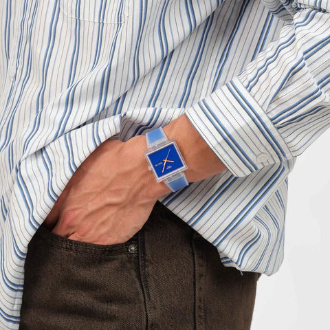 The Watch Boutique Swatch What If...See Thru Blue Watch - SO38K701