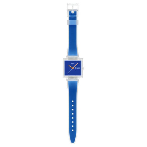 The Watch Boutique Swatch What If...See Thru Blue Watch - SO38K701
