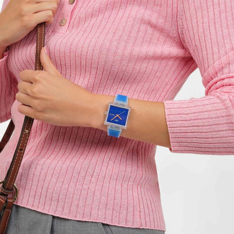 The Watch Boutique Swatch What If...See Thru Blue Watch - SO38K701