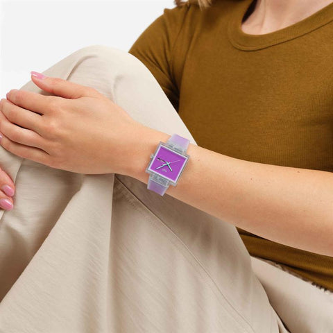 The Watch Boutique Swatch What If...See Thru Magenta Watch - SO38K705