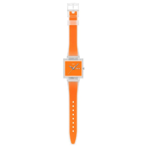 The Watch Boutique Swatch What If...See Thru Orange Watch - SO38K704