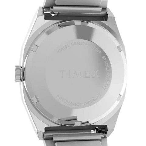 The Watch Boutique TIMEX Automatic 1983 E-Line Re-issue 34mm Stainless Steel Expansion Band Watch