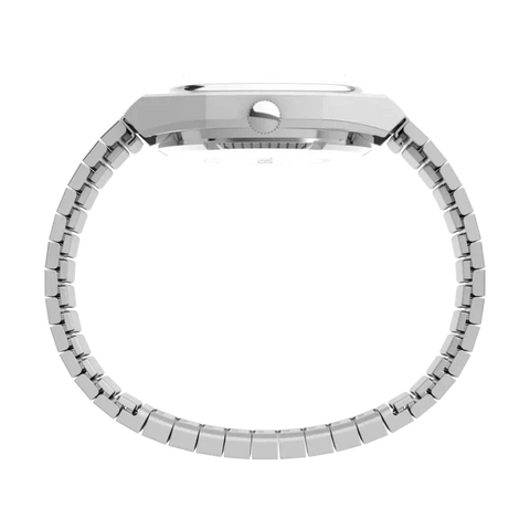 The Watch Boutique TIMEX Automatic 1983 E-Line Re-issue 34mm Stainless Steel Expansion Band Watch