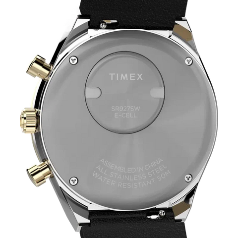 The Watch Boutique TIMEX Chronograph 40mm Leather Strap Watch