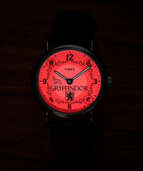Timex Weekender Harry Potter Gryffindor Leather Strap Watch