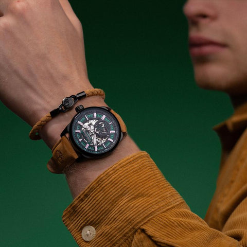 The Watch Boutique Timberland Arrowsic Brown Leather Bracelet