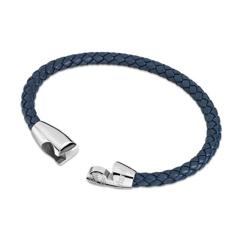 The Watch Boutique Timberland Bacari Stainless Steel Leather Bracelet