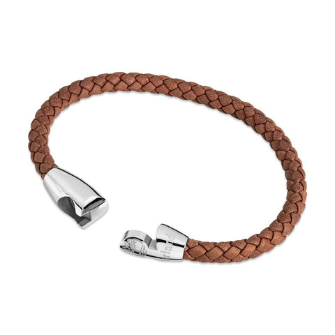 The Watch Boutique Timberland Bacari Stainless Steel Leather Bracelet
