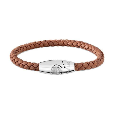The Watch Boutique Timberland Bacari Stainless Steel Leather Bracelet