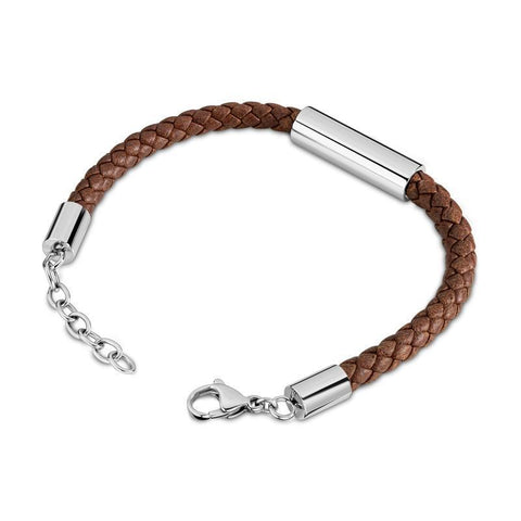 The Watch Boutique Timberland Baxter Lake Brown Leather Bracelet