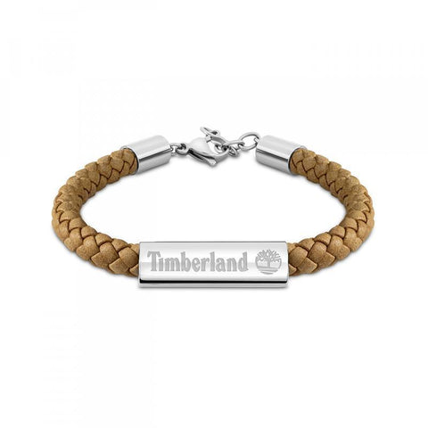 The Watch Boutique Timberland Baxter Lake Brown Leather Bracelet