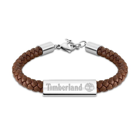 The Watch Boutique Timberland Baxter Lake Brown Leather Bracelet