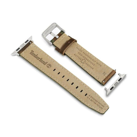 The Watch Boutique Timberland Brown And Green 20mm Watch Strap