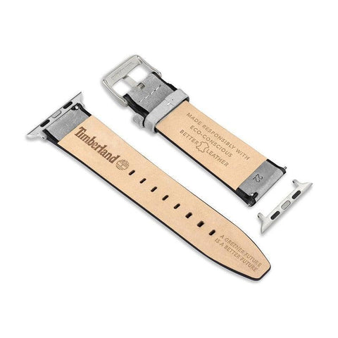 The Watch Boutique Timberland Grey Leather 22mm Watch Strap