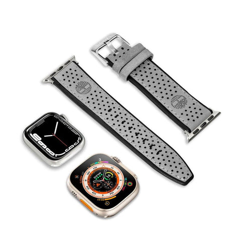 The Watch Boutique Timberland Grey Leather 22mm Watch Strap