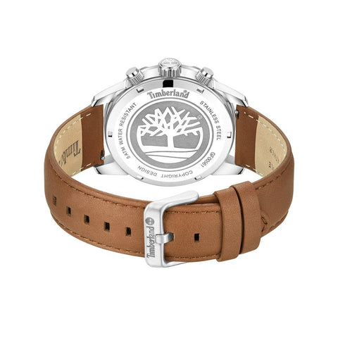 The Watch Boutique Timberland Hampton Harbour Multifunction Brown Leather Strap Watch