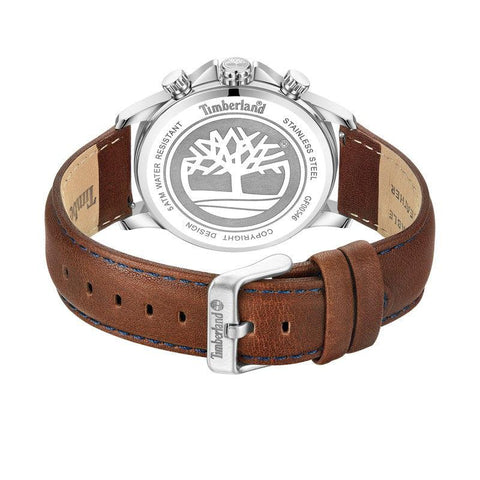 The Watch Boutique Timberland Hampton Harbour Multifunction Brown Leather Strap Watch