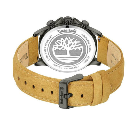 The Watch Boutique Timberland Hampton Harbour Multifunction Brown Leather Strap Watch